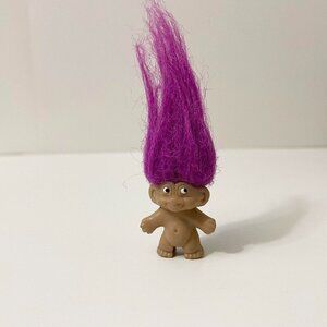 Vintage Mini Troll Doll Pencil Topper 1.25 Inch Collectible Toy